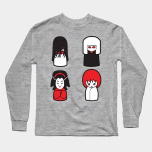 Kokeshi horror dolls Long Sleeve T-Shirt